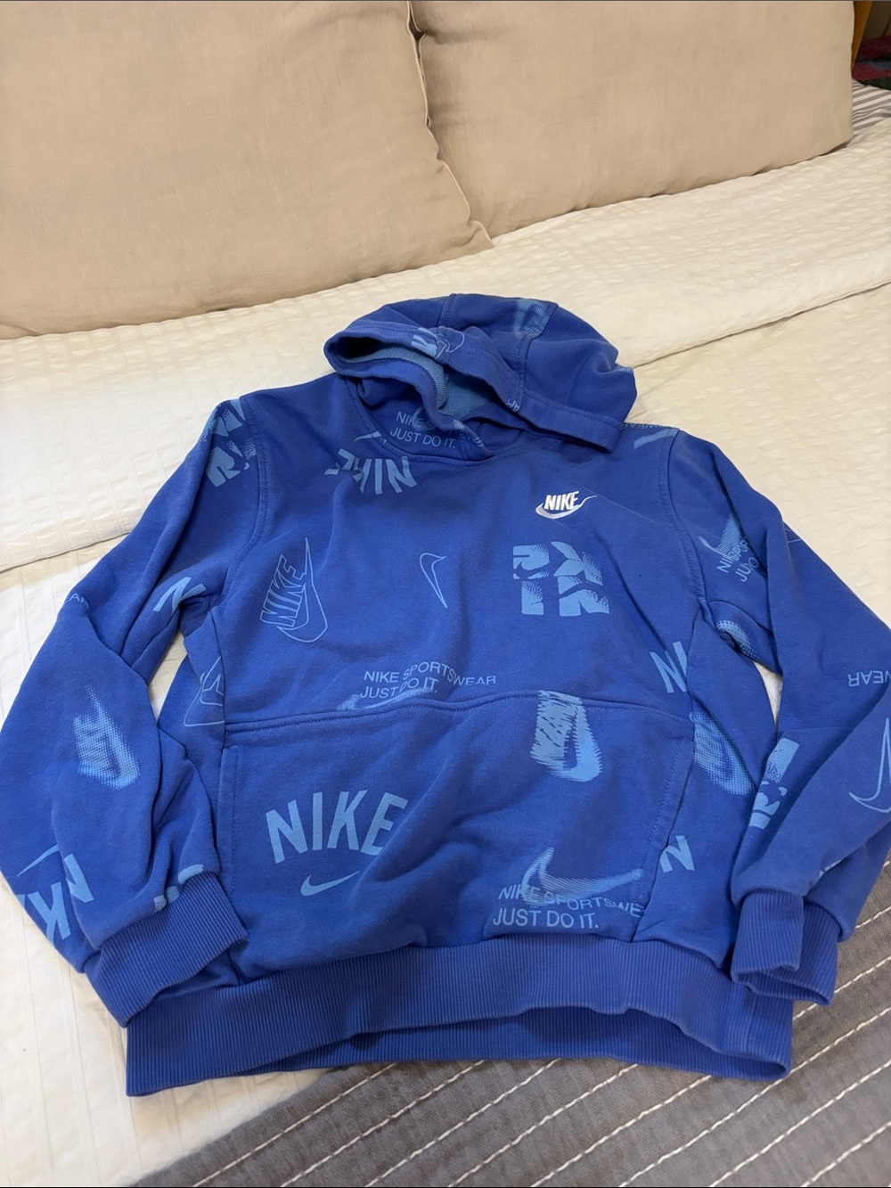 Nike Kids Blue Graphic Hoodie